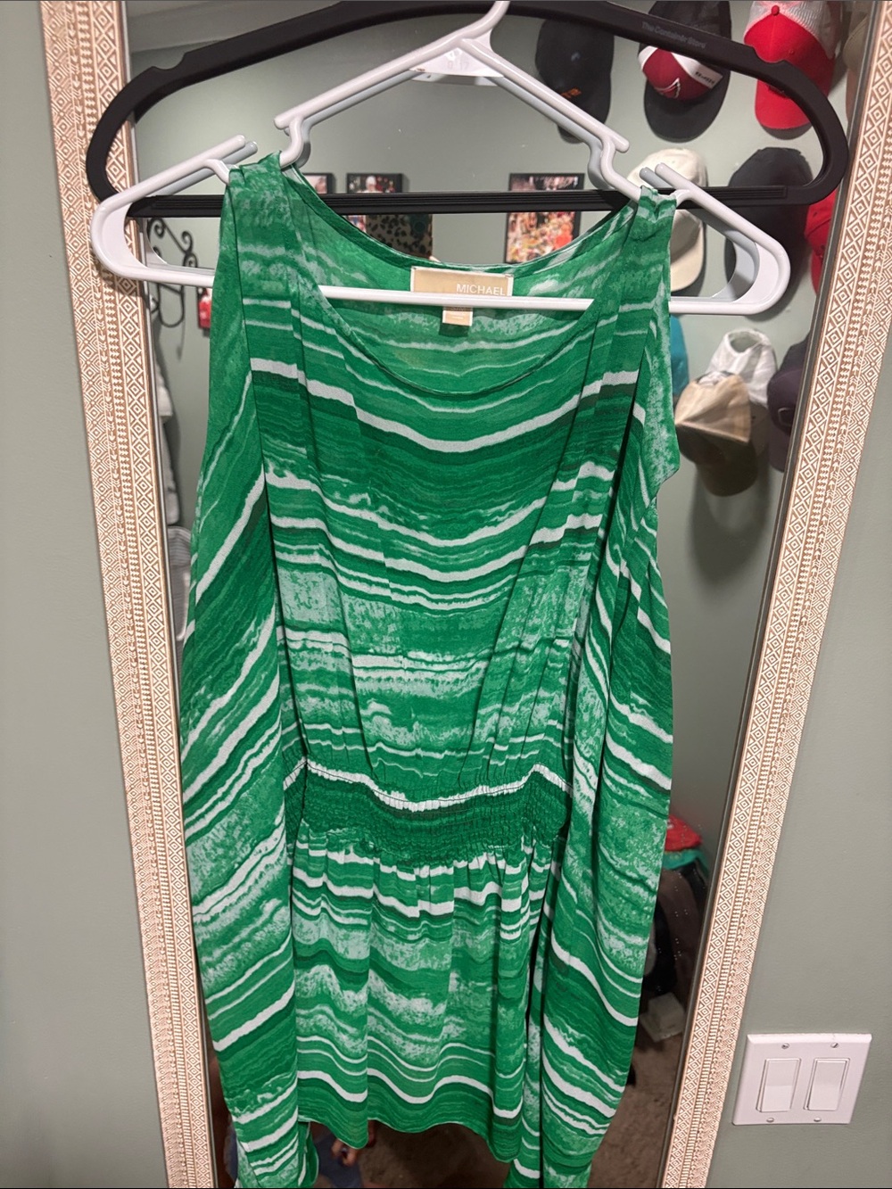 Michael Kors Green Striped Women's shirt